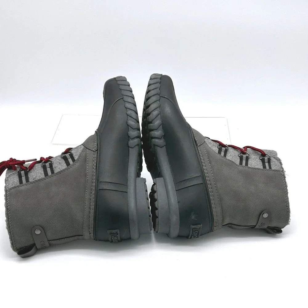 Sporto Size 6 Nina Waterproof‎ Duck Boots Winter Snow Booties NEW Gray Black $79